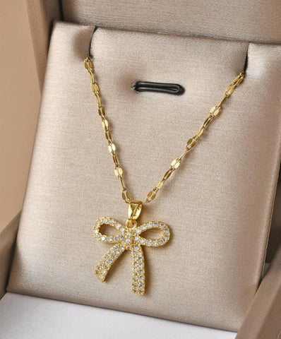 Bow necklace 