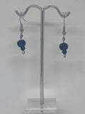Dark Blue Small beaded earrings