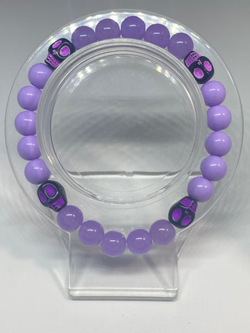 Neon Purple skull bracelet