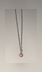 Pink Birthstone Necklace (October)