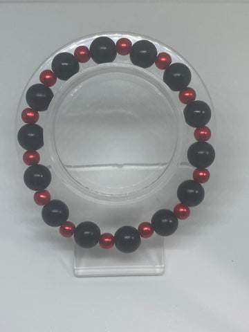 Red and black bracelet 
