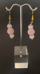 Light pink with white earrings 