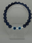 White evil eye bracelet