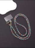 Multi Color Beaded Phone Lanyard