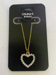 Shiny heart necklace