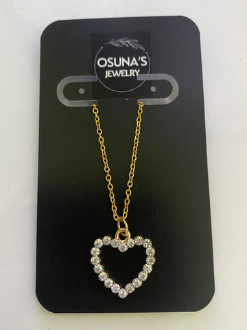 Shiny heart necklace