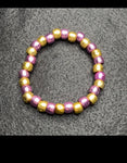 Yellow and purple bracelet