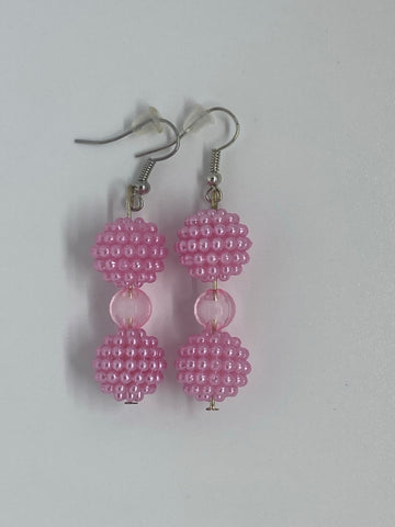 Pink earrings