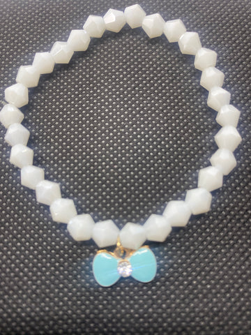 Light blue bow bracelet 