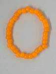 Orange solid beads