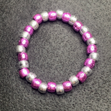 Pink and sliver bracelet