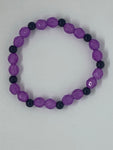 Purple with black bracelet