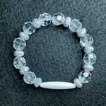 Sliver With White Shiny Bracelet