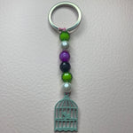 Bird cage keychain