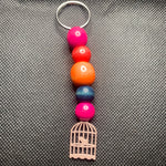 Bird cage keychain