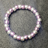 Purple and sliver bracelet