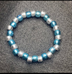 Blue and sliver bracelet