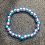 Pink and blue bracelet