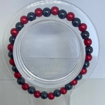 Black and red bracelet