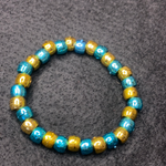 Yellow and blue bracelet