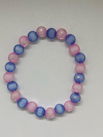 Light pink and blue purple shiny bracelet