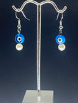 Blue Evil Eye Earrings