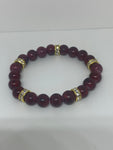 Burgundy bracelet