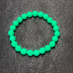 Green octagon pearl bracelet 