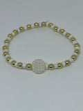 White and gold bracelet