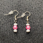 Small pink earrings