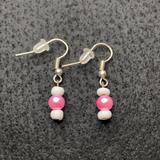 Small pink earrings