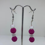 Purple earrings