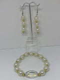 White and gold pearl set