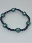 Black and blue green bracelet 