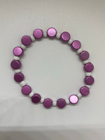 White and Purple Bracelet