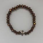 Brown star bracelet 