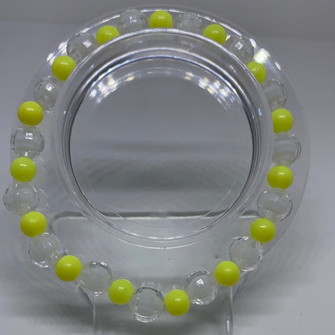 Clear and bright yellow bracelet 
