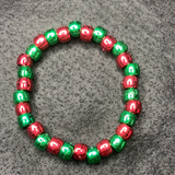 Red and green bracelet