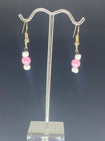 Pink small dangling earrings