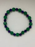 Purple and green beads