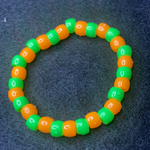 Orange and green bracelet