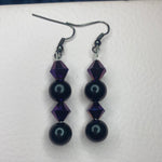 Purple earrings