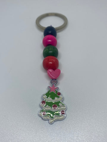 Christmas tree keychain 