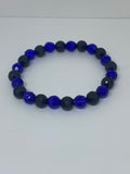 Blue and black bracelet