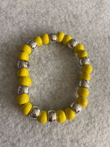 Platinum and yellow bracelet