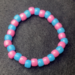 Pink and blue bracelet