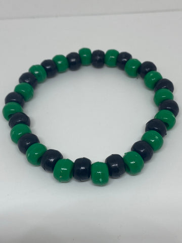Black and green bracelet